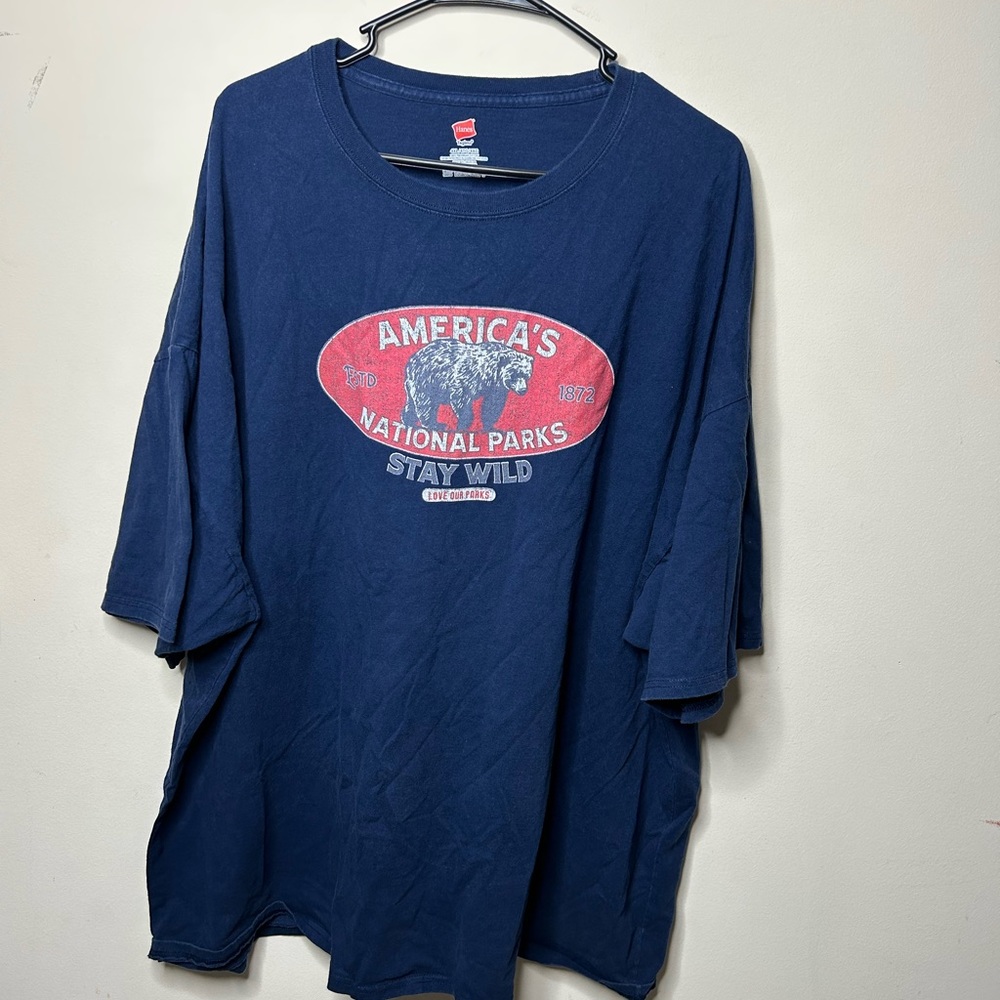 National Parks Outdoor Nature Tee Short Sleeve T-Shirt Bear Design